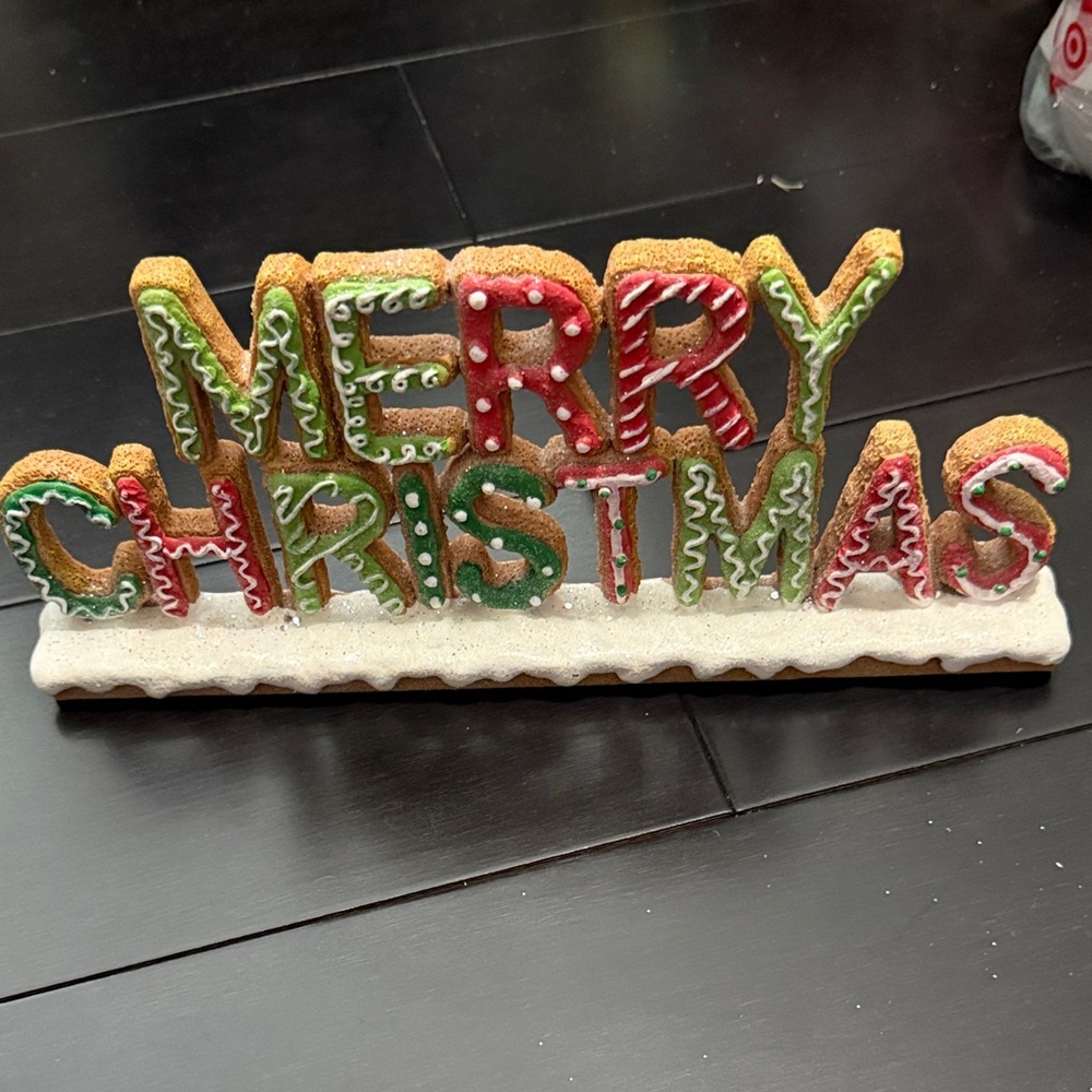 Festive Merry Christmas Cookie Decoration